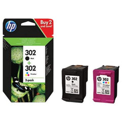Multipakkaus F6U66AE/F6U65AE: HP X4D37AE (HP 302)