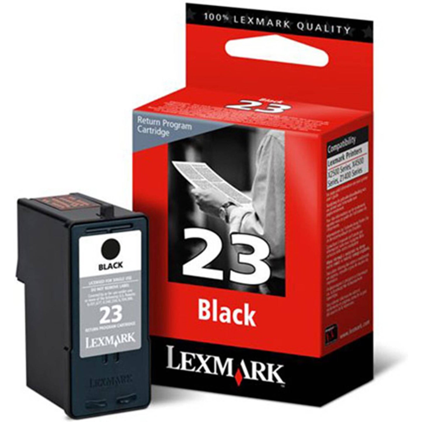 Musta mustekasetti: Lexmark 18C1523E (#23) LRP | Finink.com