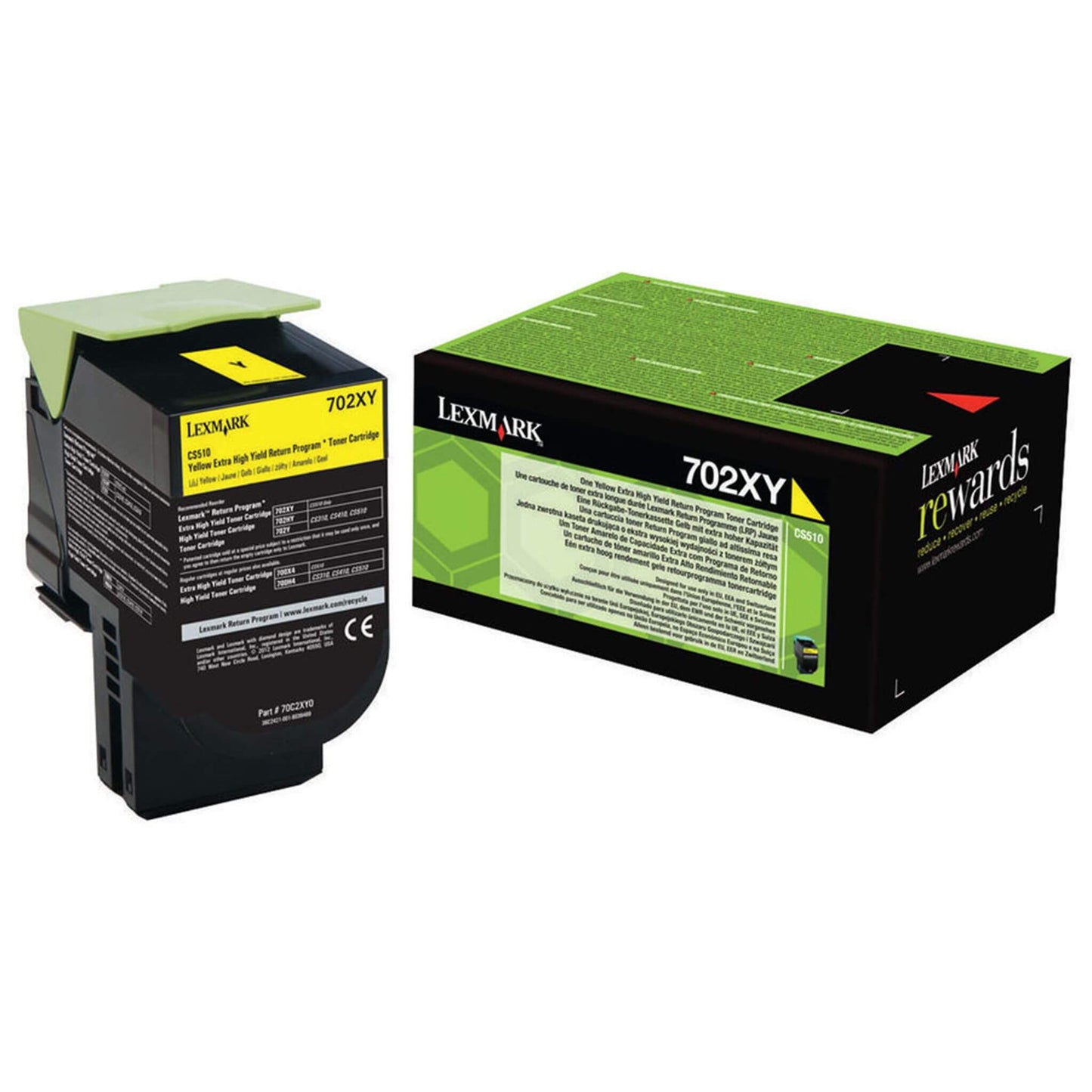 Keltainen värikasetti: Lexmark 70C2XY0 (702 XY) LRP | Finink.com