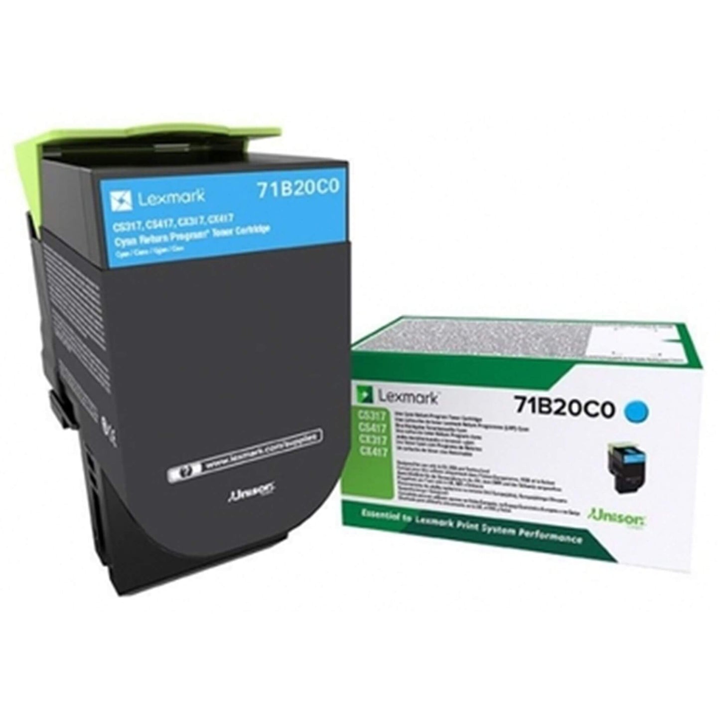 Cyan värikasetti: Lexmark 71B20C0 | Finink.com
