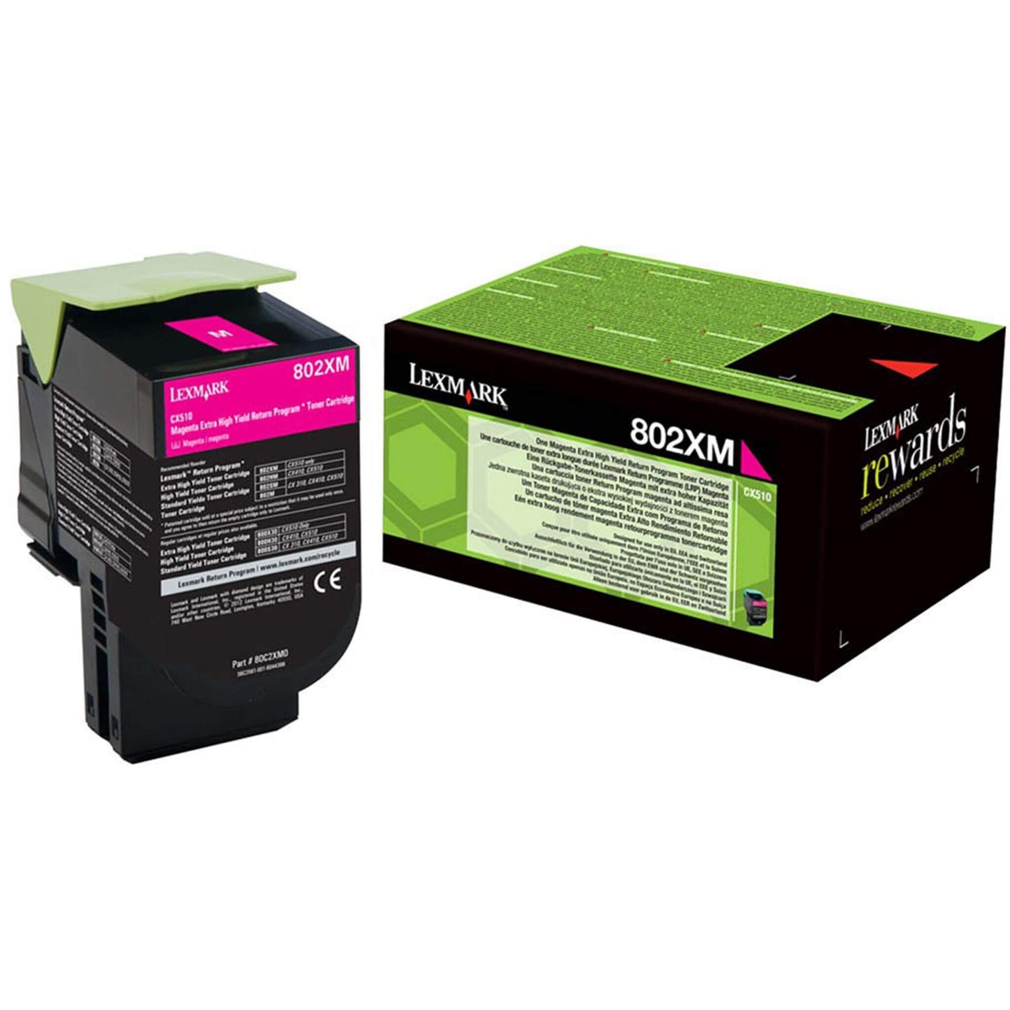Magenta värikasetti: Lexmark 80C2XM0 (802 XM) LRP | Finink.com