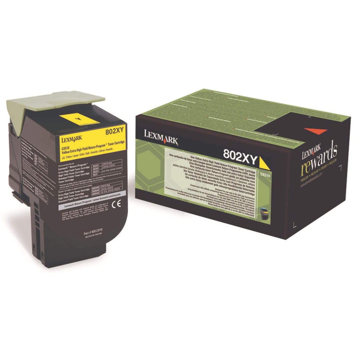 Keltainen värikasetti: Lexmark 80C2XY0 (802 XY) LRP | Finink.com
