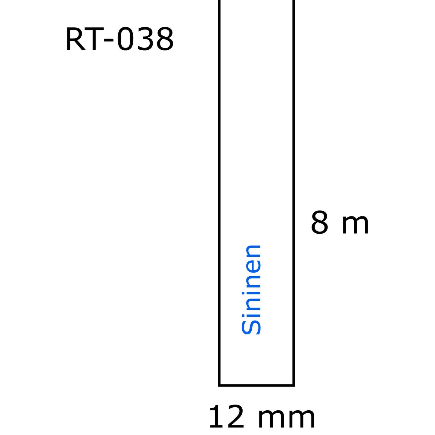 Laminoitu tarranauha, korvaa Brother TZe-233 | Finink.com