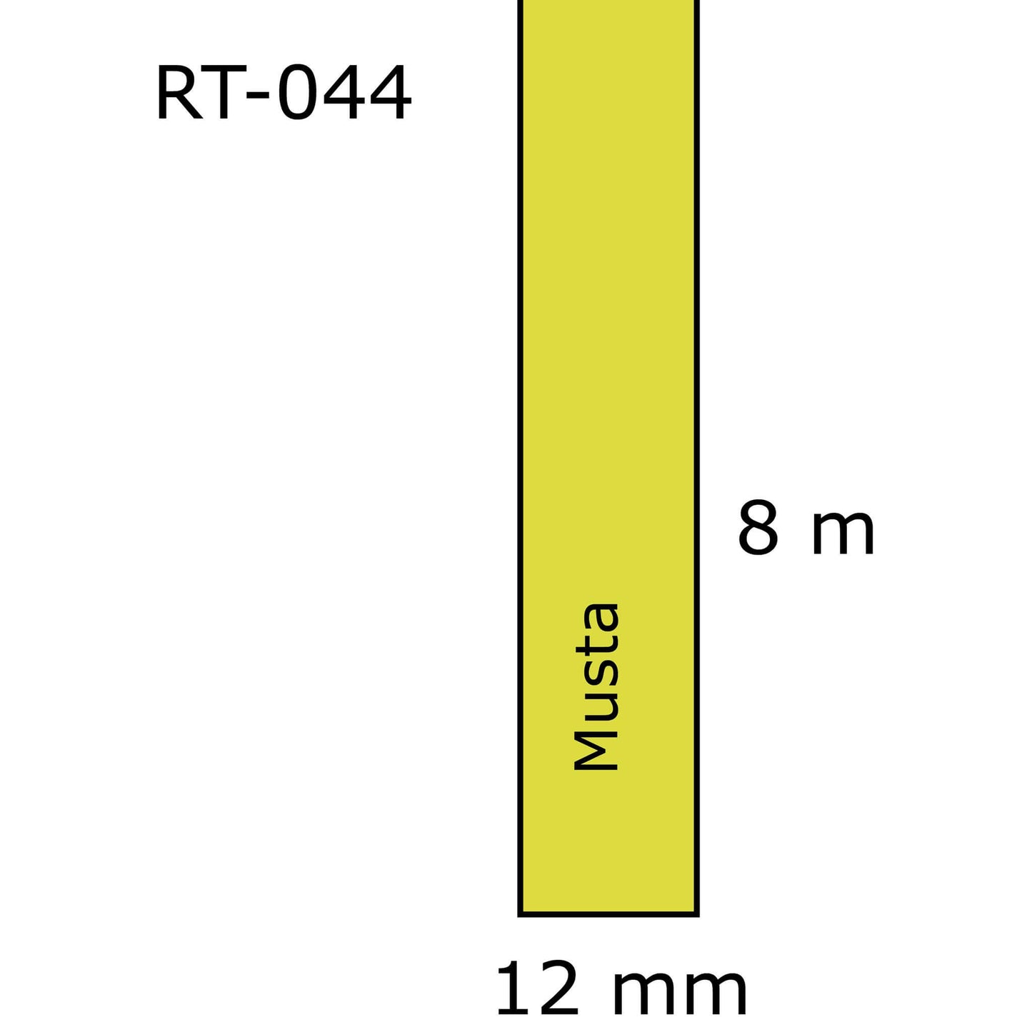 Laminoitu tarranauha, korvaa Brother TZe-631 | Finink.com