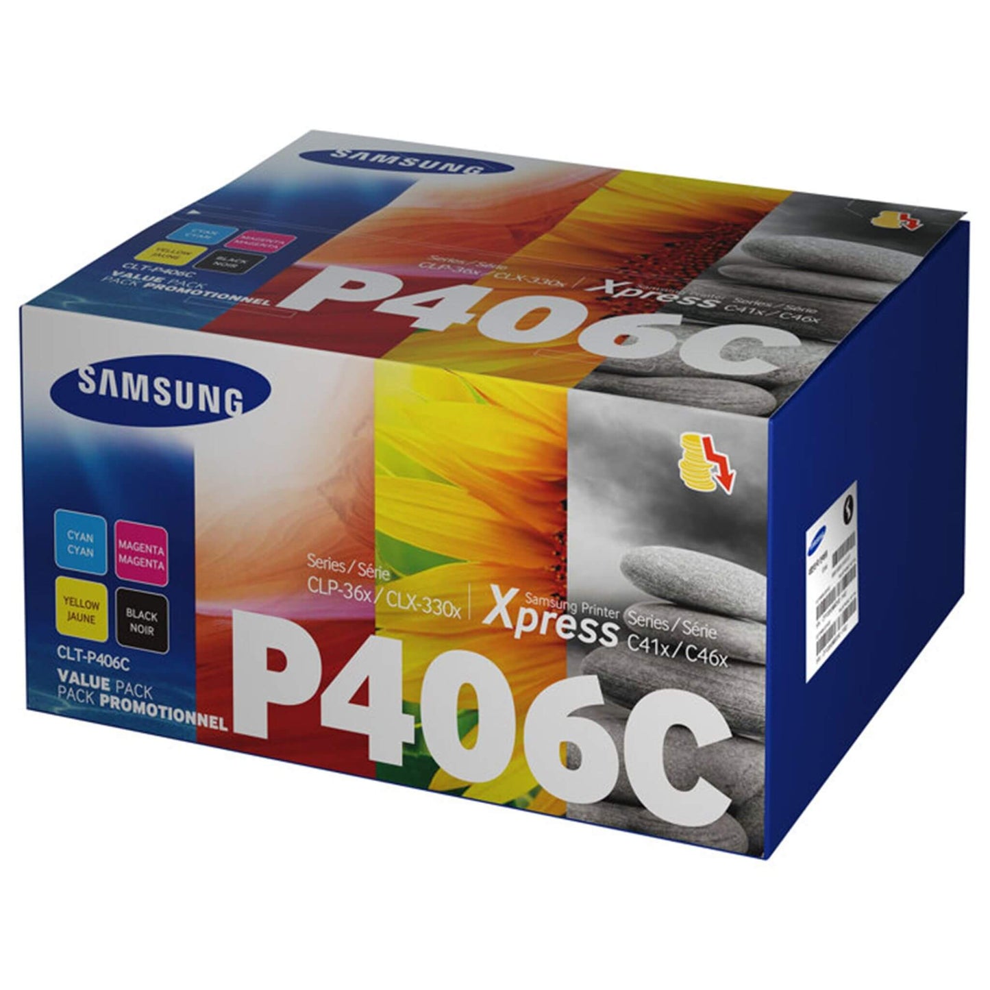 Neljän värin kasettisarja: Samsung CLT-P406C | Finink.com