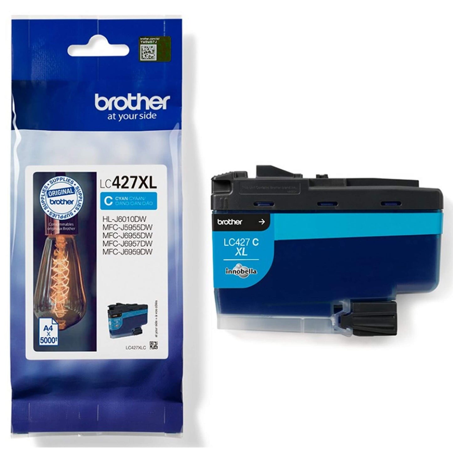 Brother LC427XLC cyan mustekasetti