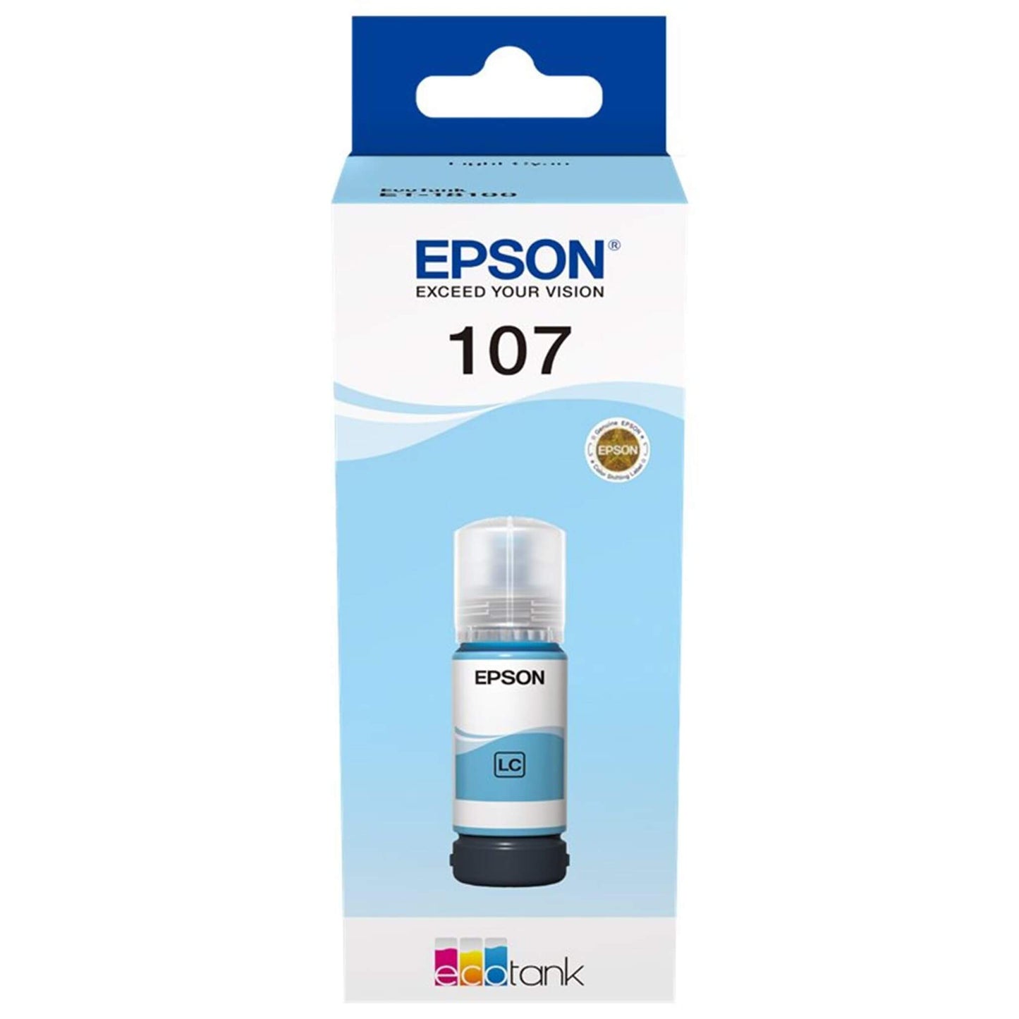 Epson 107 light cyan mustepullo (T09B540)