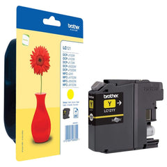 Keltainen mustepatruuna: Brother LC121Y