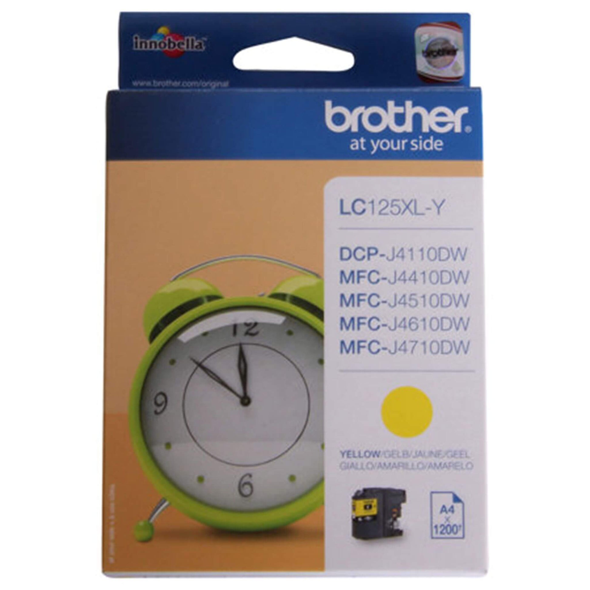 Keltainen mustepatruuna: Brother LC125XLY | Finink.com