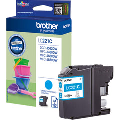 Cyan mustepatruuna: Brother LC221C