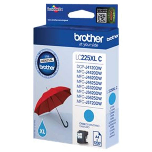 Cyan mustekasetti: Brother LC225XLC | Finink.com