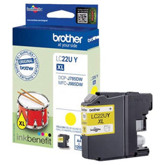 Brother LC22UY XL keltainen mustepatruuna
