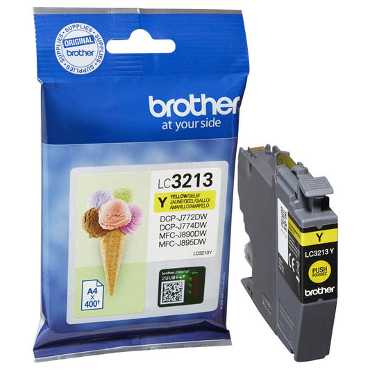 Keltainen mustepatruuna: Brother LC3213Y | Finink.com