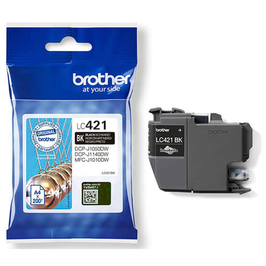 Musta mustekasetti: Brother LC421BK | Finink.com