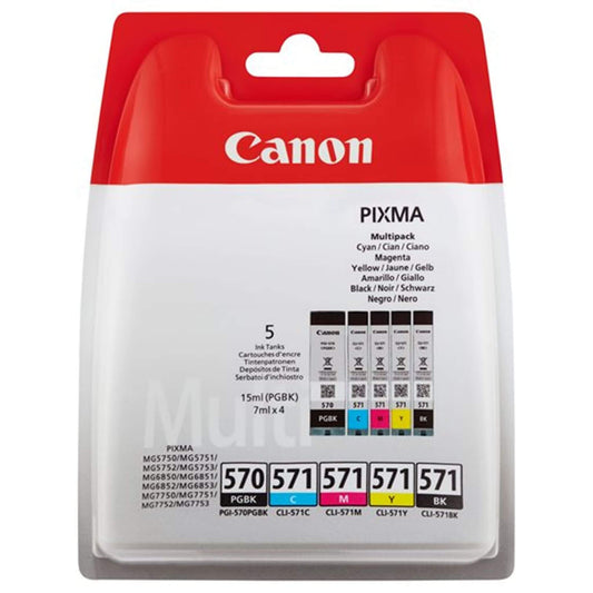 Multipakkaus CLI-571/PGI-570: Canon 0372C004 (PGI-570/CLI-571) | Finink.com