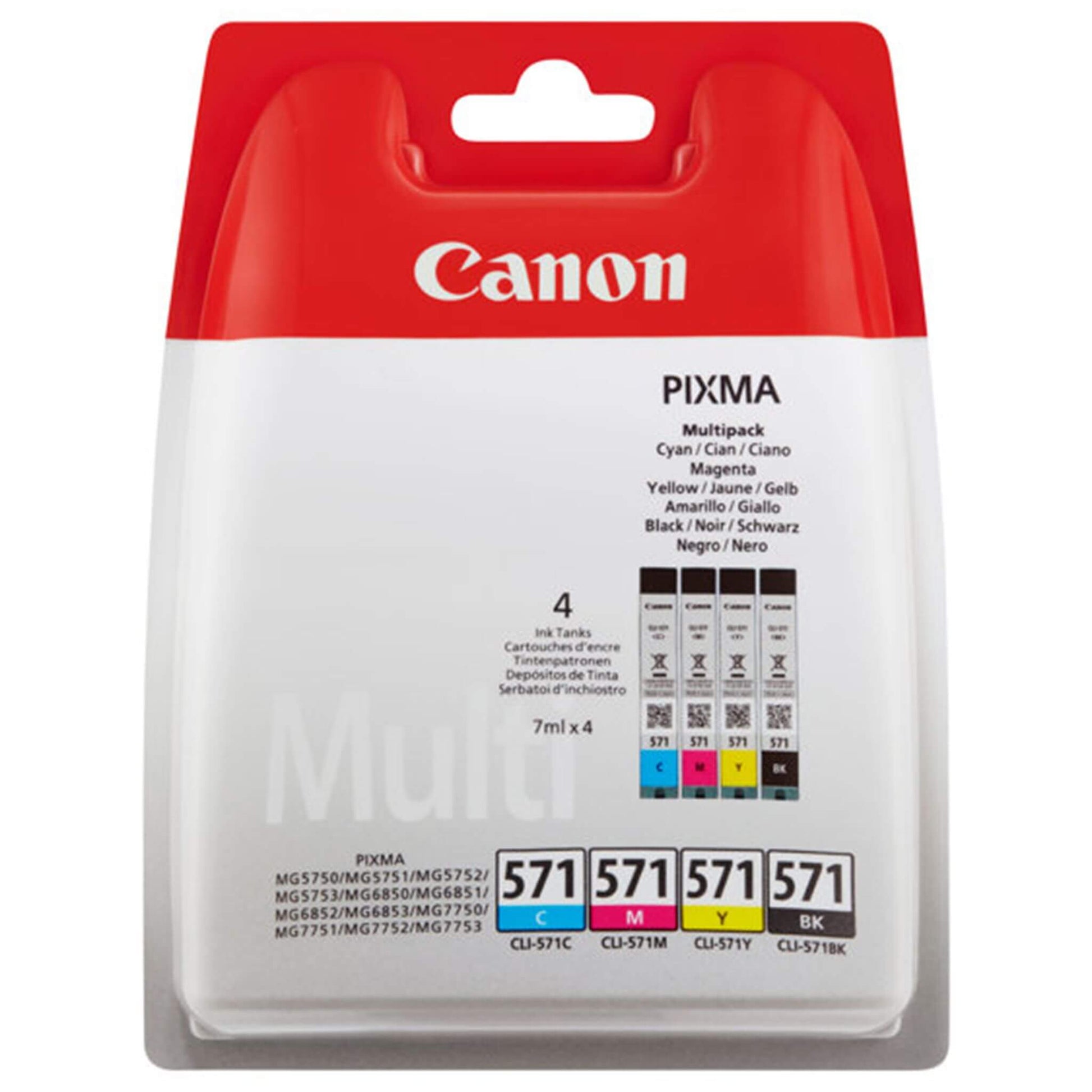 Multipakkaus CLI-571: Canon 0386C005 (CLI-571) | Finink.com