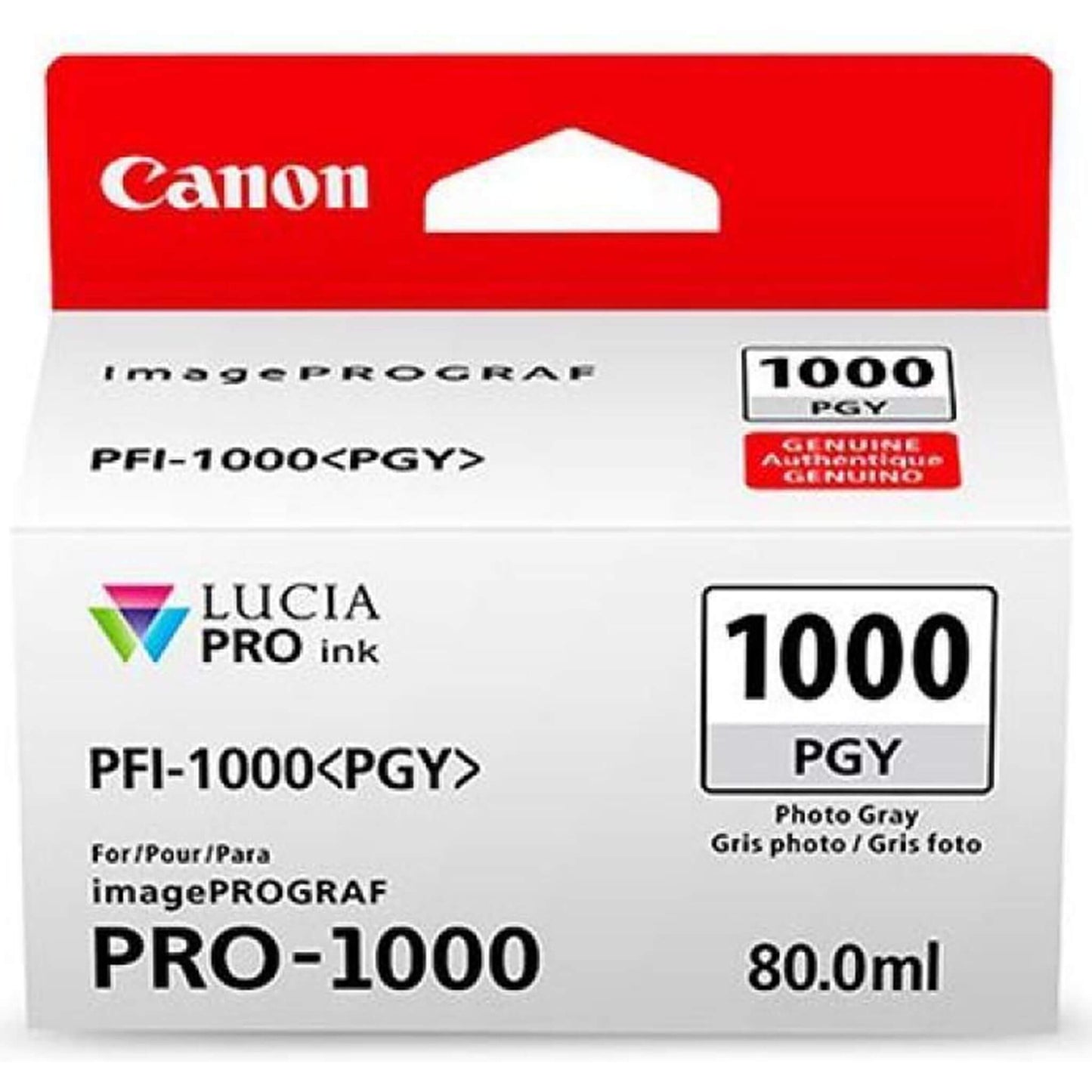 Photo harmaa mustepatruuna: Canon 0553C001 (PFI-1000 PGY) | Finink.com