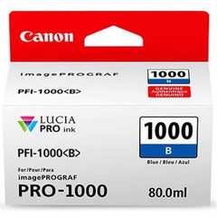 Sininen mustepatruuna: Canon 0555C001 (PFI-1000 B)
