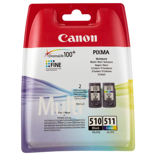 Multipakkaus PG-510/CL-511: Canon 2970B010 (PG-510 / CL-511) | Finink.com