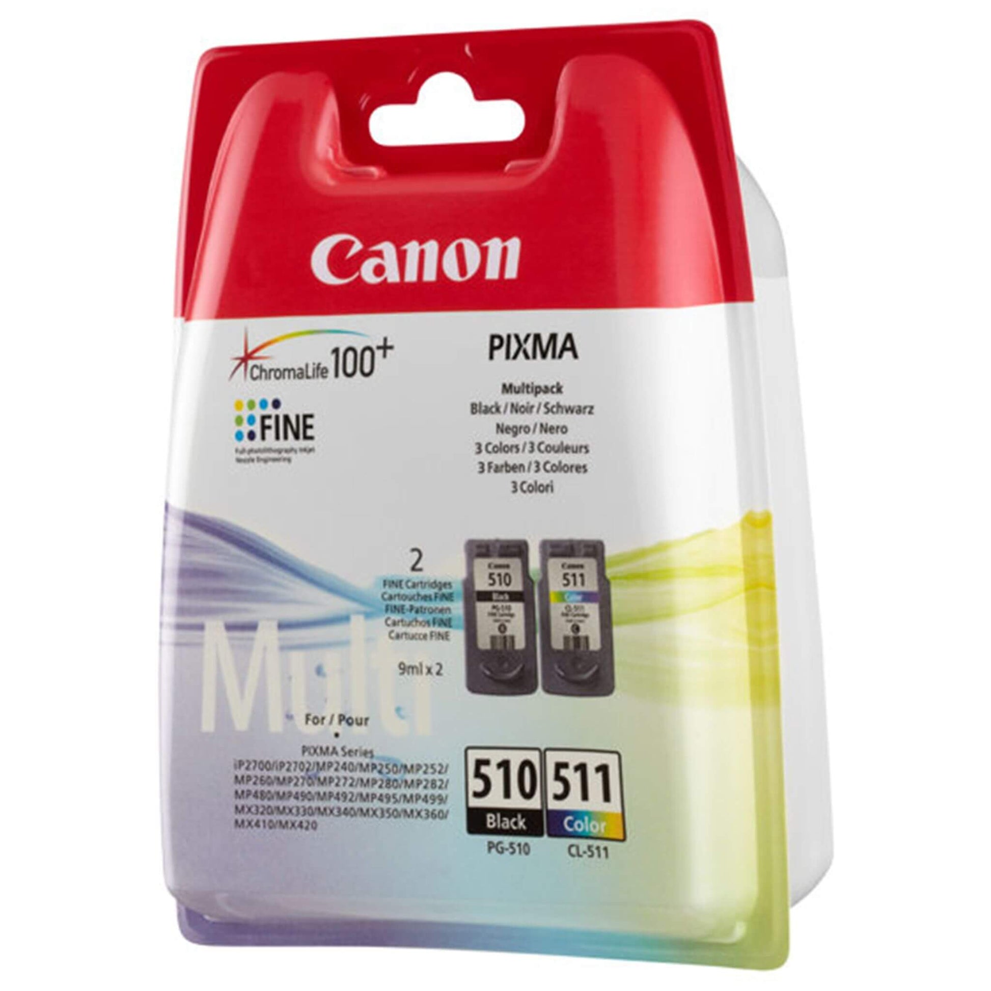 Multipakkaus PG-510/CL-511: Canon 2970B010 (PG-510 / CL-511) | Finink.com