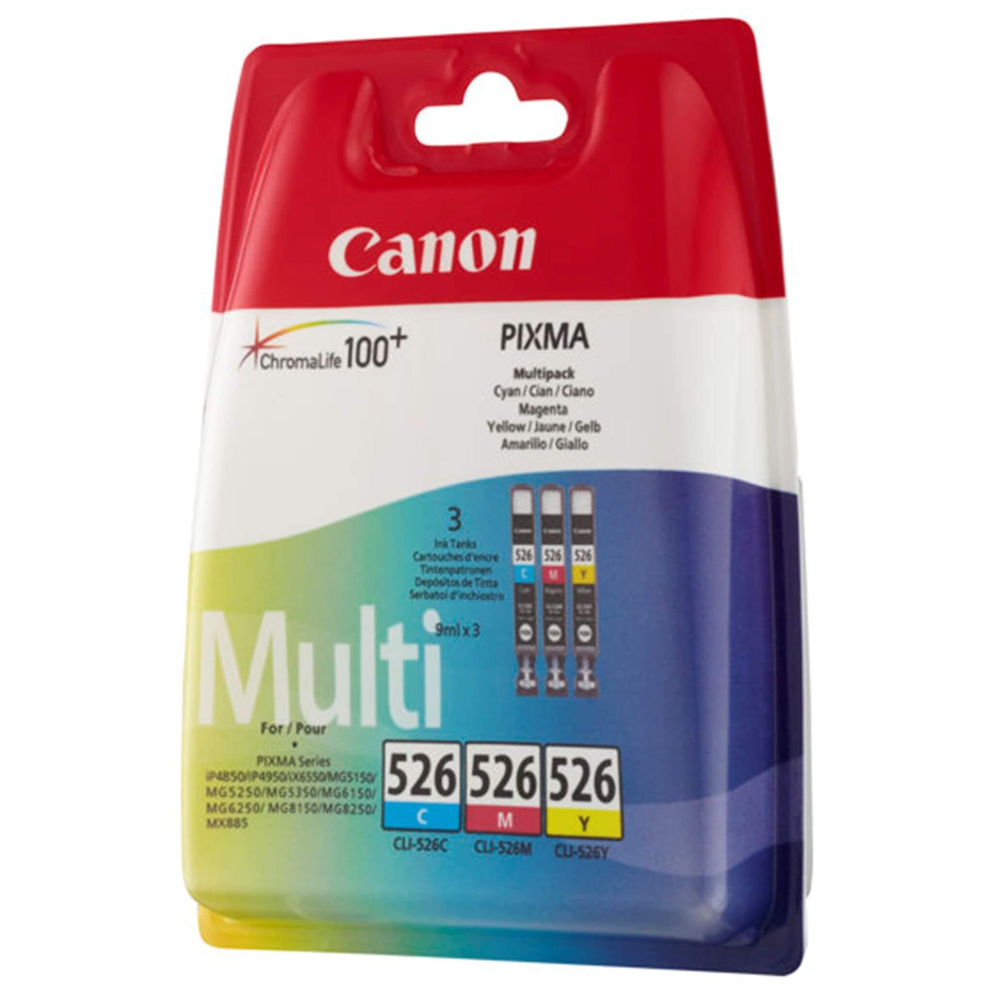 Multipakkaus kolme väriä: Canon 4541B009 (CLI-526) | Finink.com