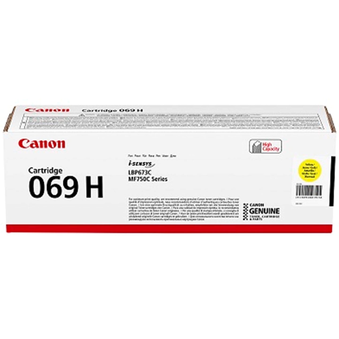 Keltainen värikasetti: Canon 5095C002 (069 H Y) | Finink.com