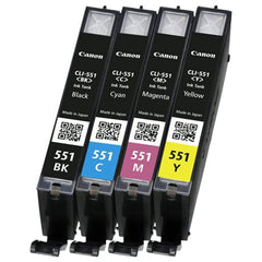 Multipakkaus neljä väriä: Canon 6509B008 (CLI-551)