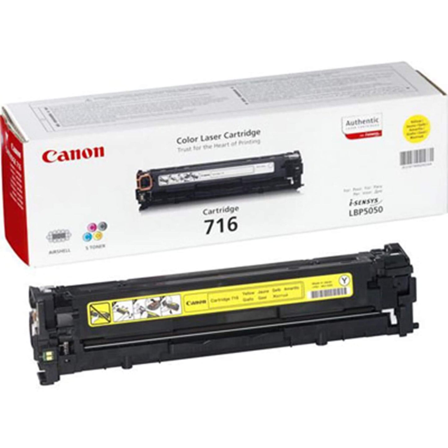 Keltainen värikasetti: Canon 716 Yellow (1977B002) | Finink.com
