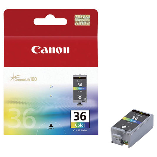 Neljä väriä mustepatruuna: Canon CLI-36 | Finink.com