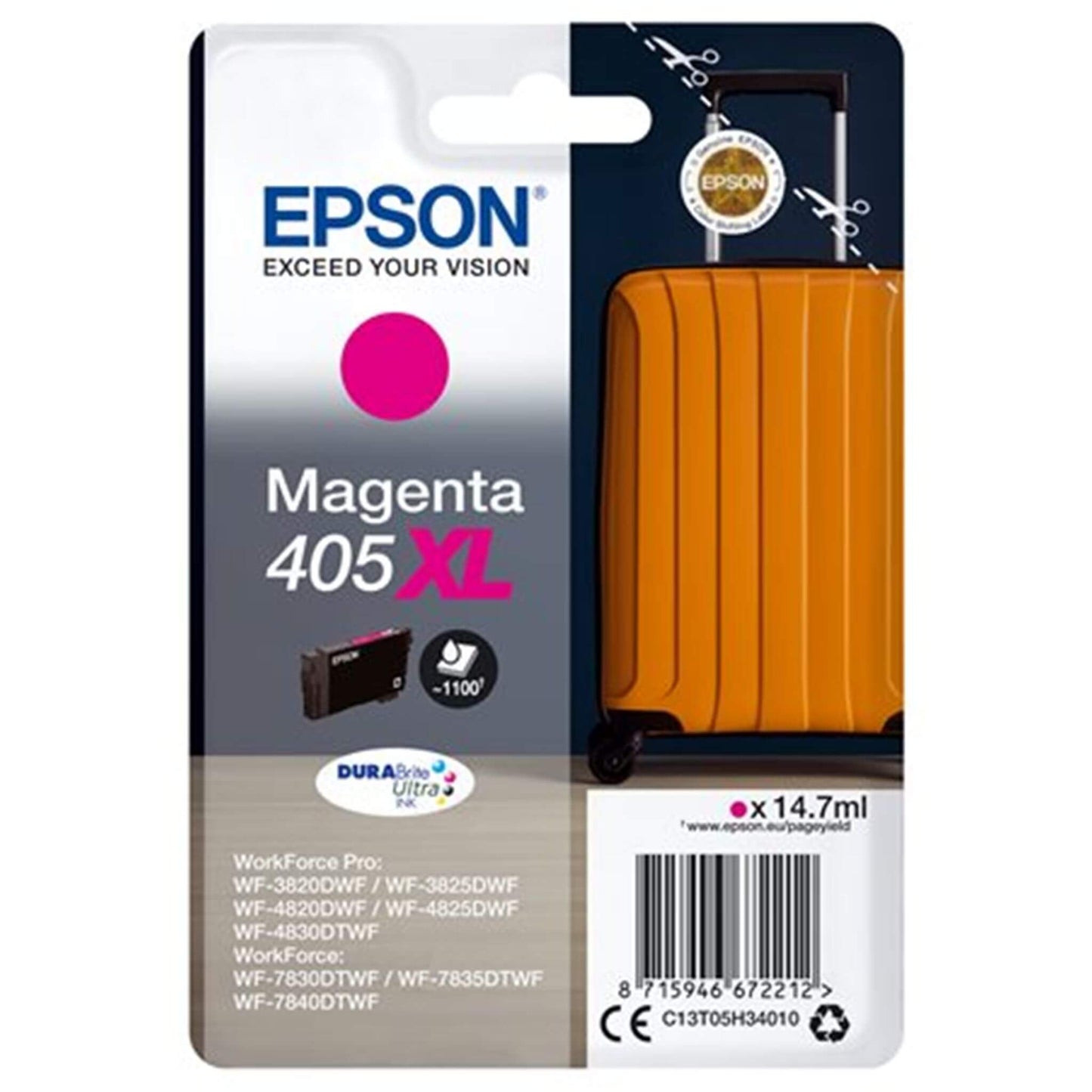 Magenta mustekasetti: Epson C13T05H34010 (405XL) | Finink.com