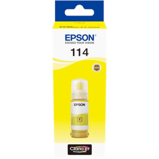 Keltainen mustepullo: Epson C13T07B440 (114) | Finink.com