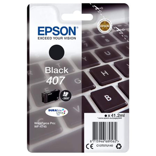 Musta mustekasetti: Epson C13T07U140 (407) | Finink.com