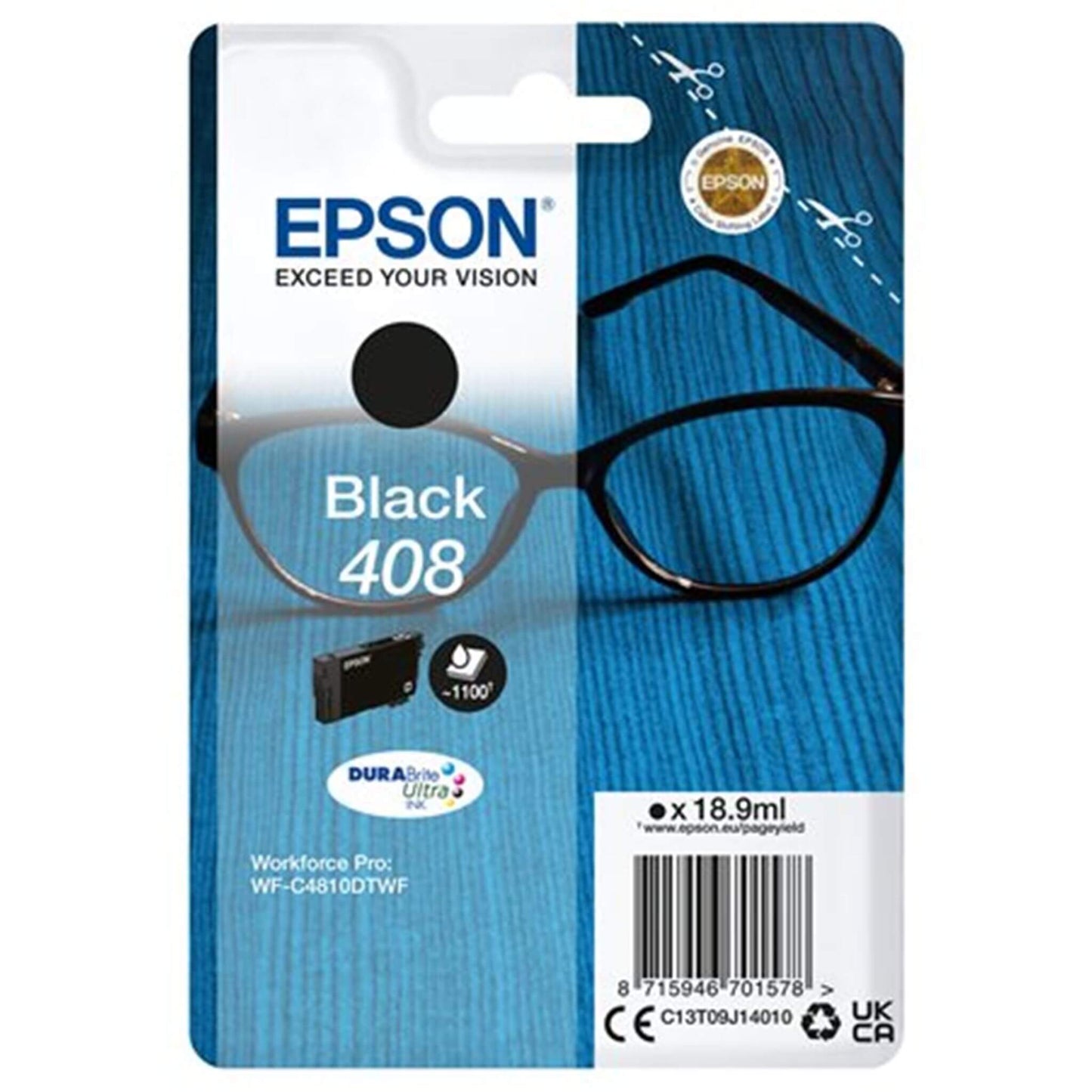 Musta mustekasetti: Epson C13T09J14010 (408) | Finink.com