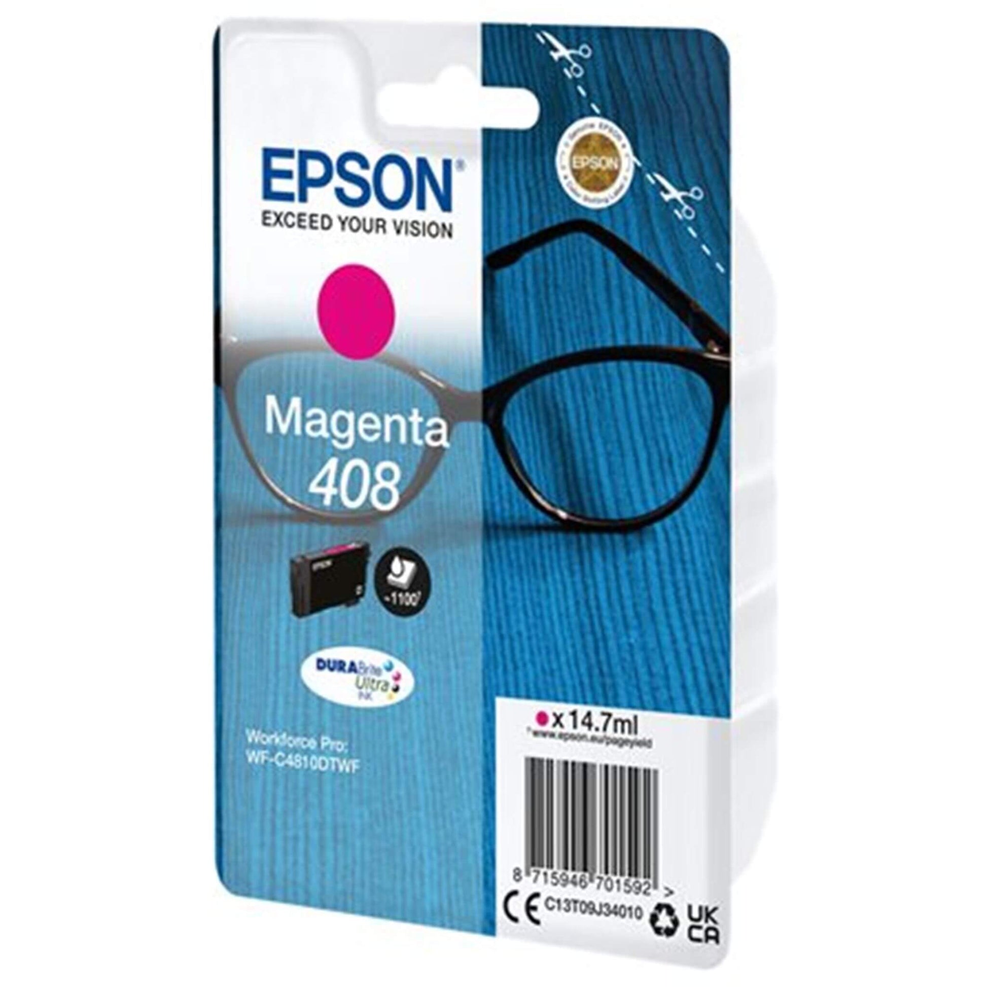 Magenta mustekasetti: Epson C13T09J34010 (408) | Finink.com