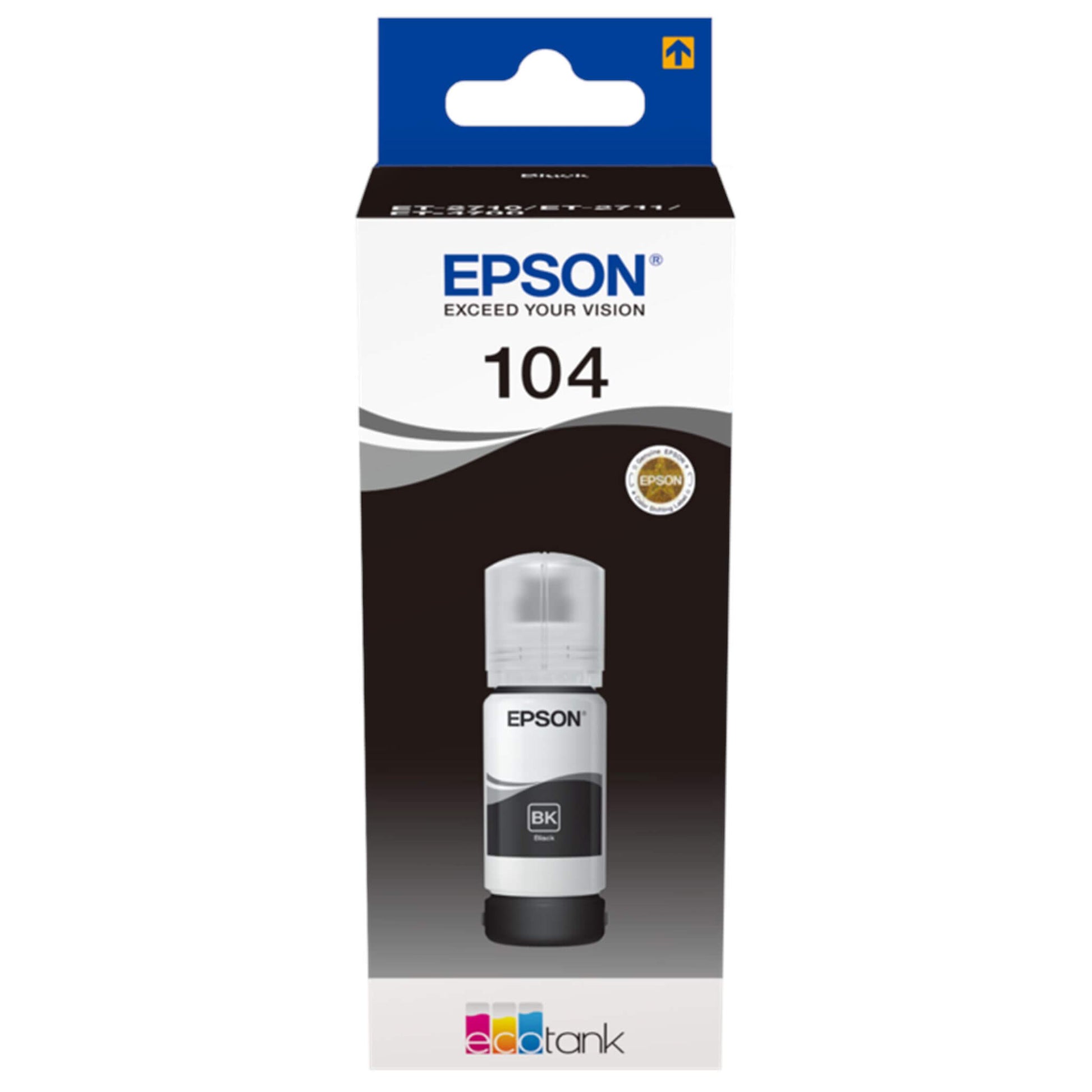 Musta mustepullo: Epson T00P140 (104) | Finink.com