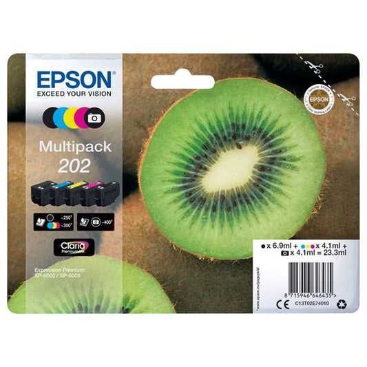 Viisivärinen mustekasettisarja: Epson T02E7 (202) | Finink.com