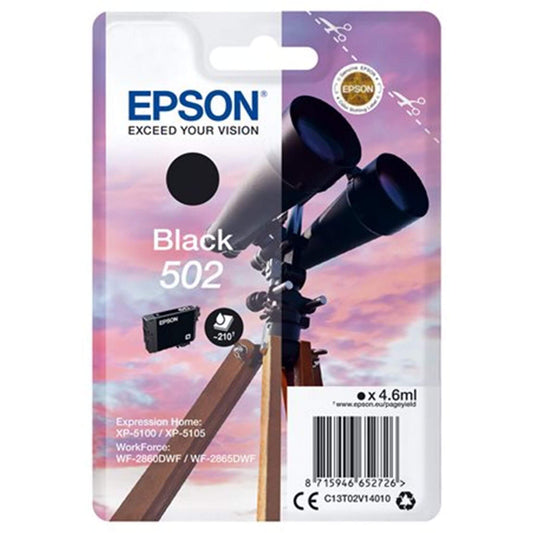 Musta mustepatruuna: Epson T02V1 (502) | Finink.com