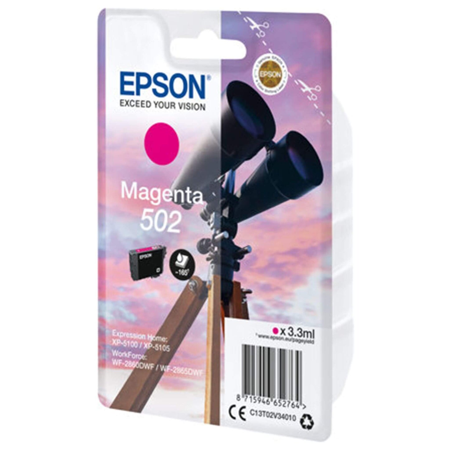 Magenta mustepatruuna: Epson T02V3 (502) | Finink.com