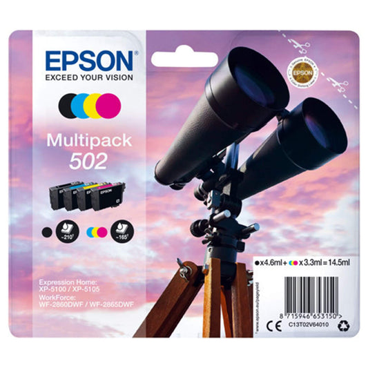 T502 Multipack 4-väriä: Epson T02V6 (502) | Finink.com