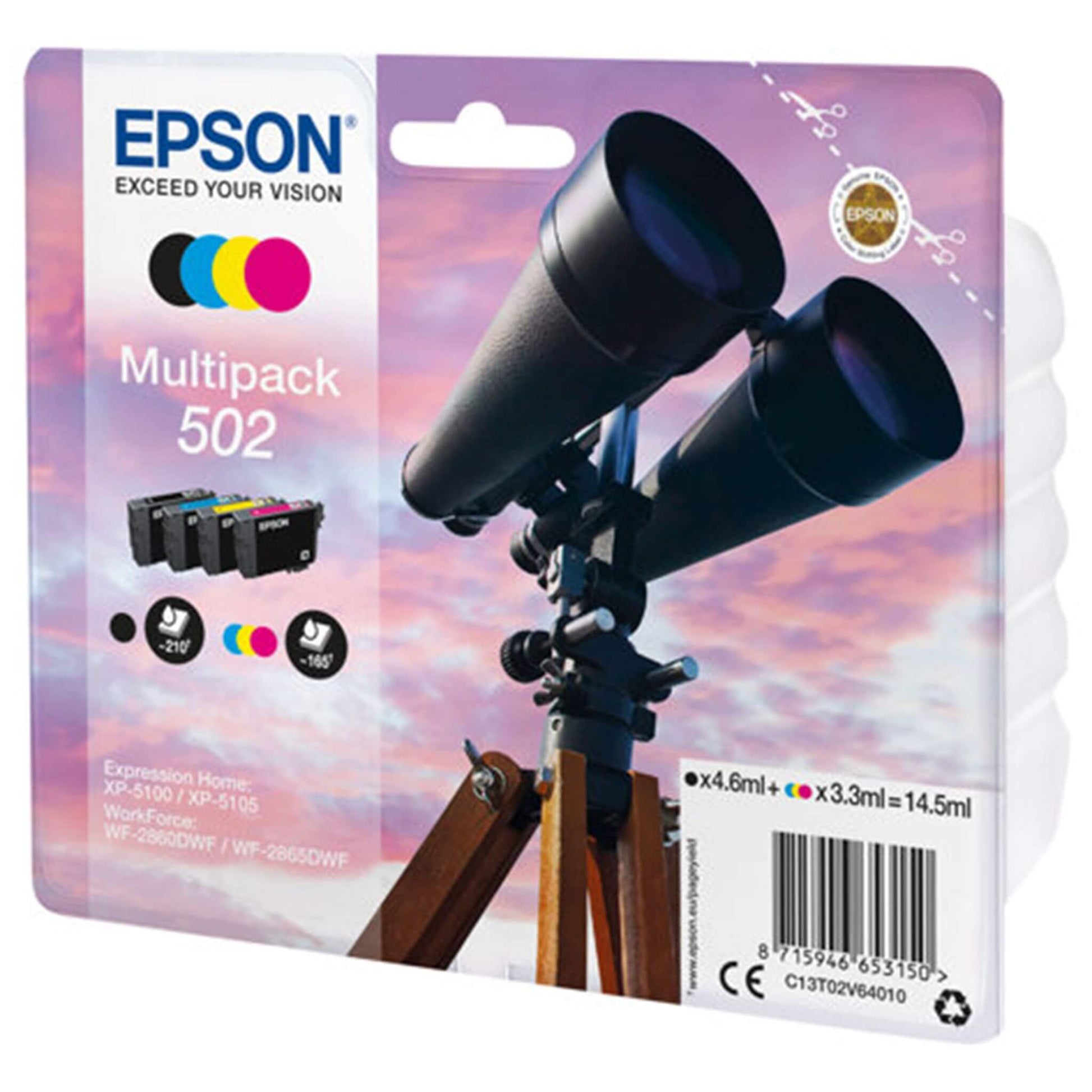 T502 Multipack 4-väriä: Epson T02V6 (502) | Finink.com