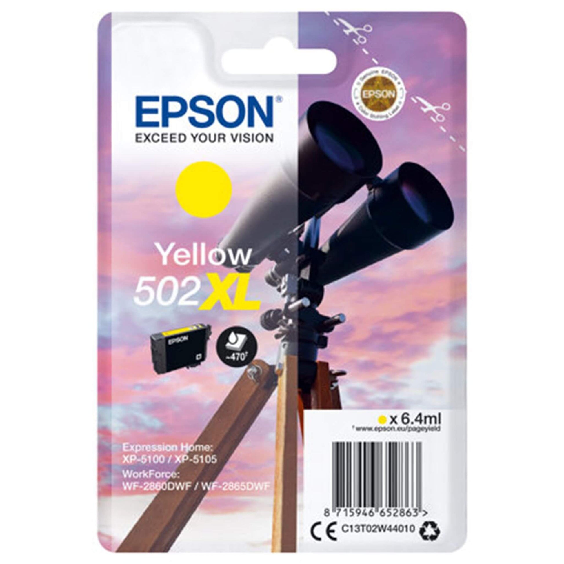 Keltainen mustepatruuna: Epson T02W4 (502 XL) | Finink.com