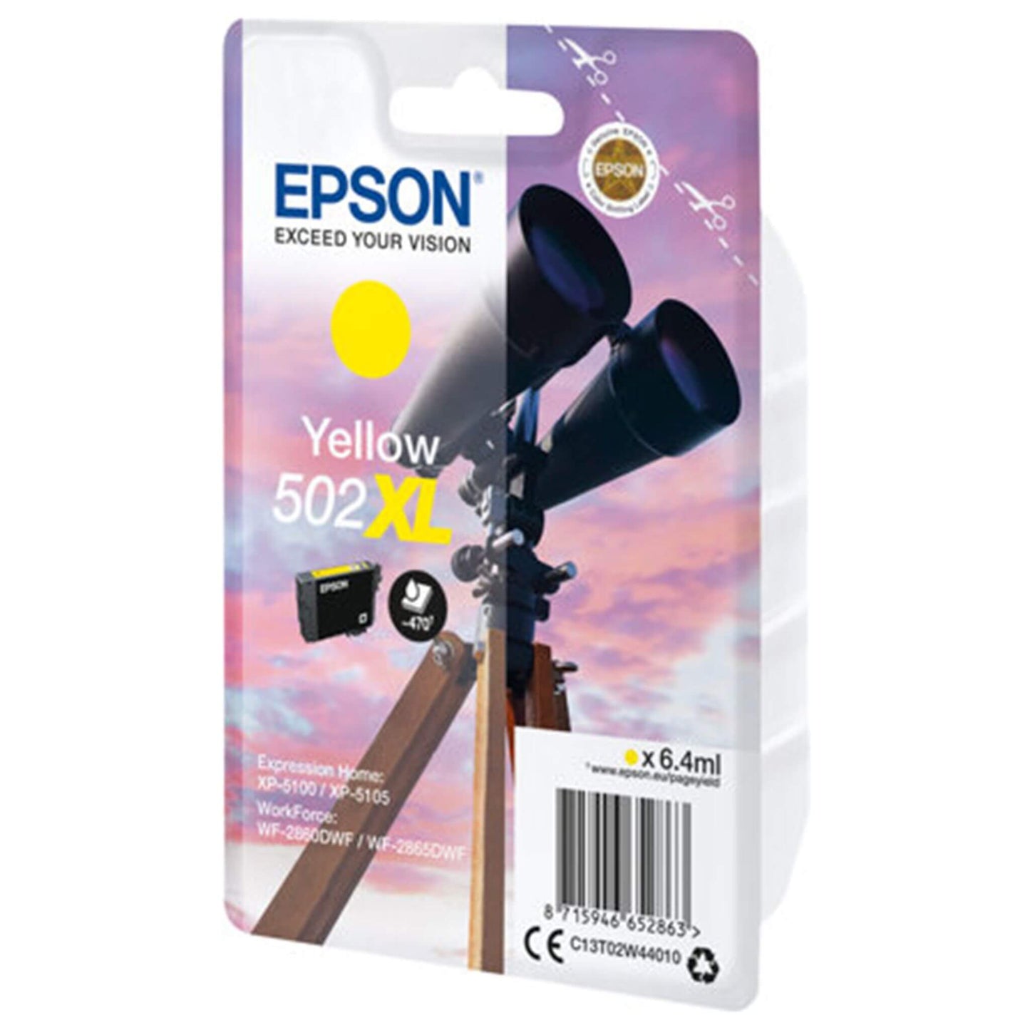 Keltainen mustepatruuna: Epson T02W4 (502 XL) | Finink.com