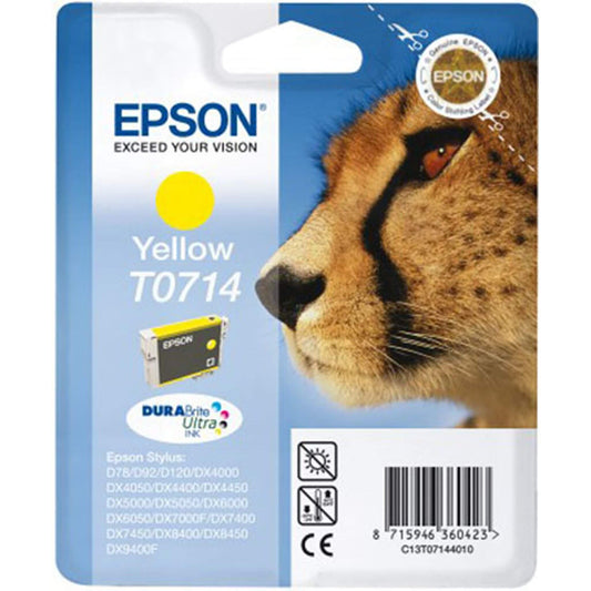 Keltainen mustepatruuna: Epson T0714 | Finink.com