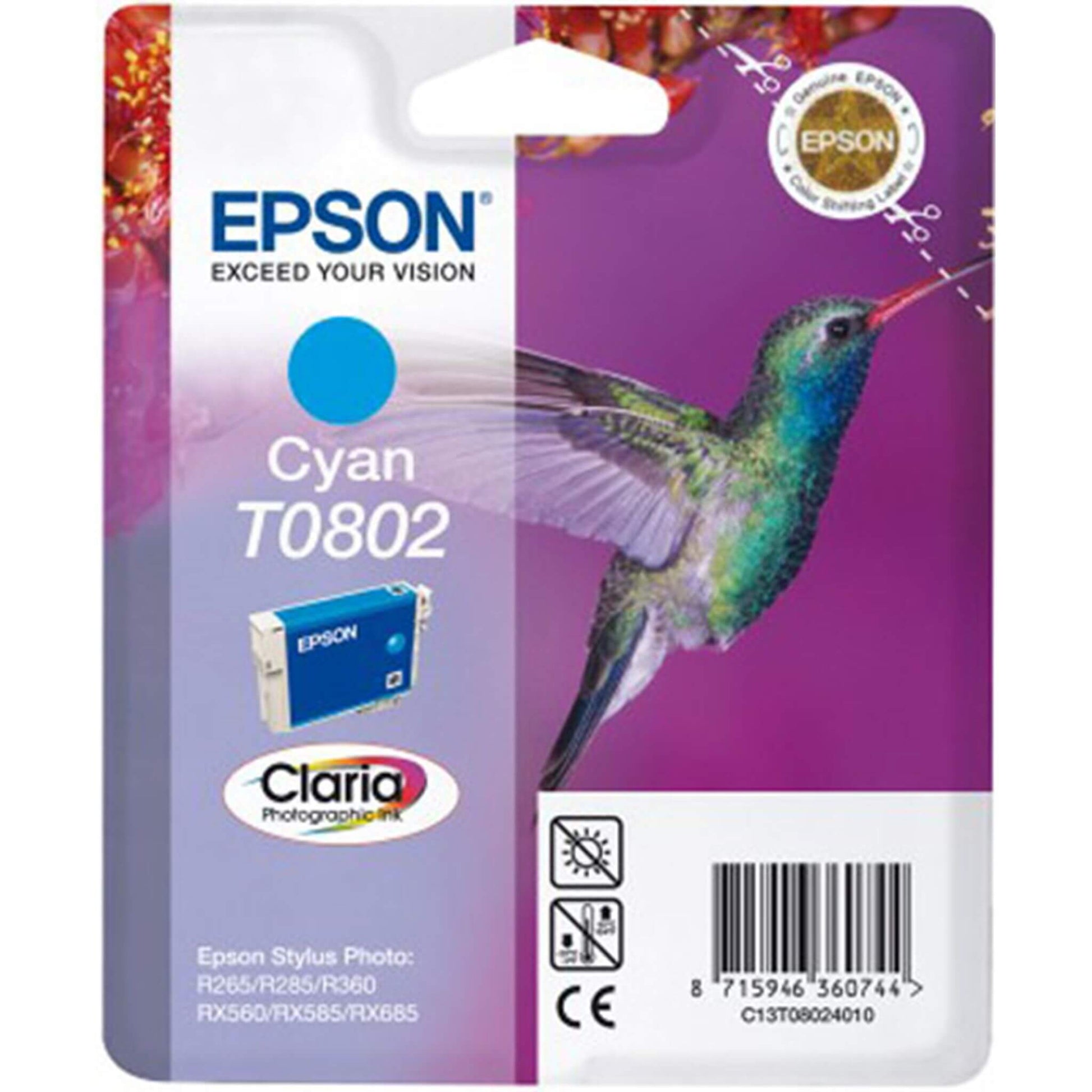 Cyan mustepatruuna: Epson T0802 | Finink.com