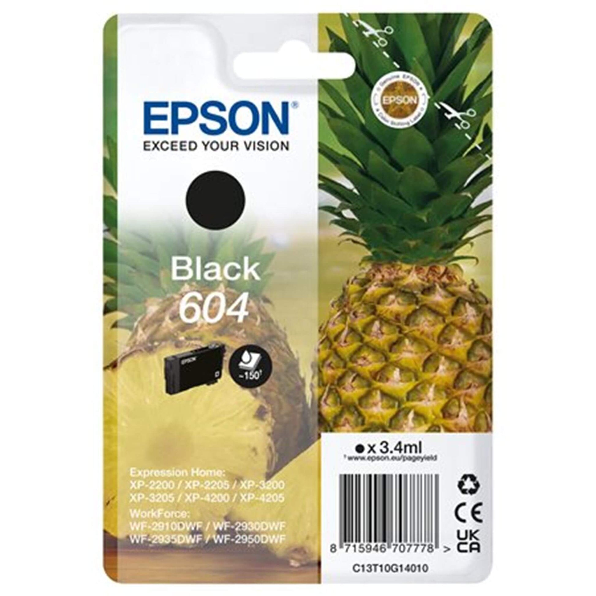 Musta mustekasetti: Epson C13T10G14010 (604) | Finink.com