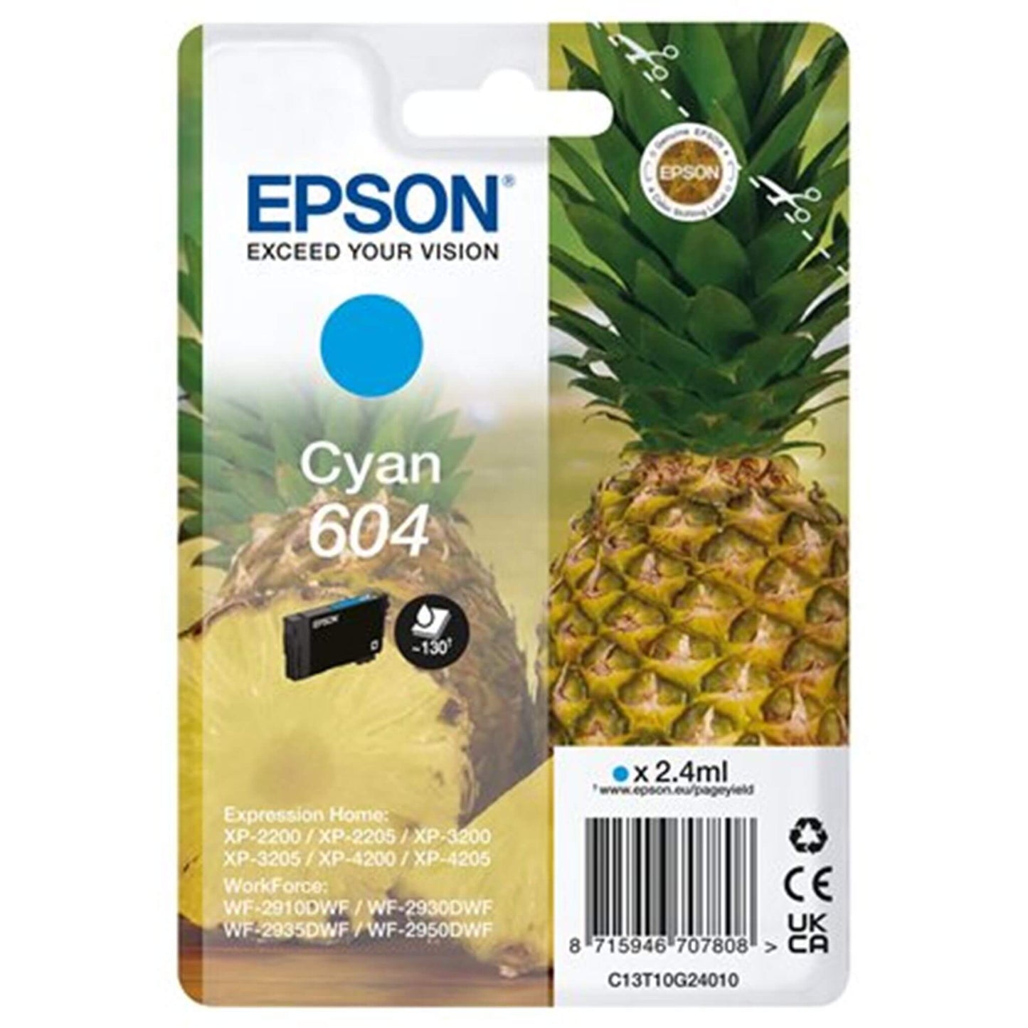 Cyan mustekasetti: Epson C13T10G24010 (604) | Finink.com