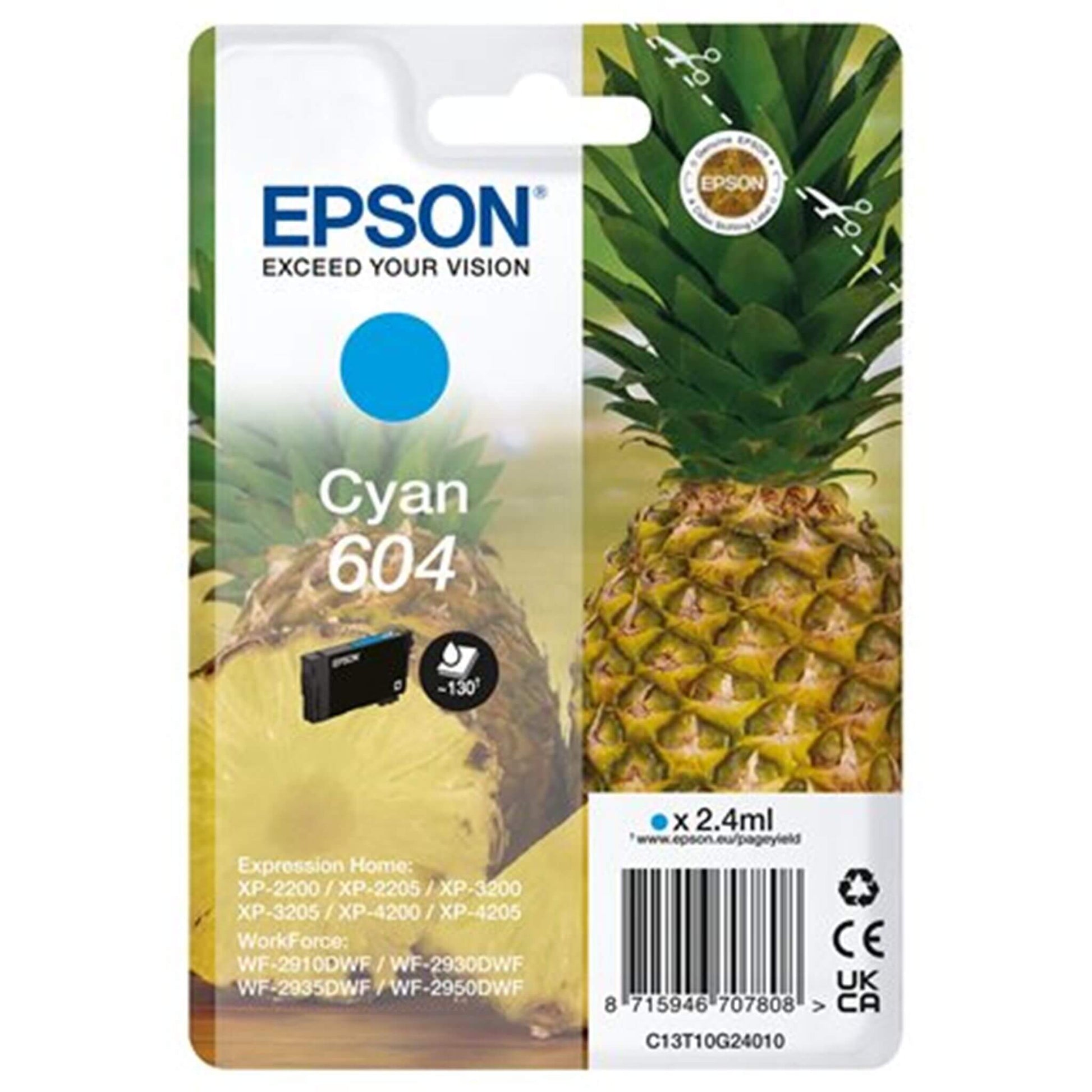 Cyan mustekasetti: Epson C13T10G24010 (604) | Finink.com