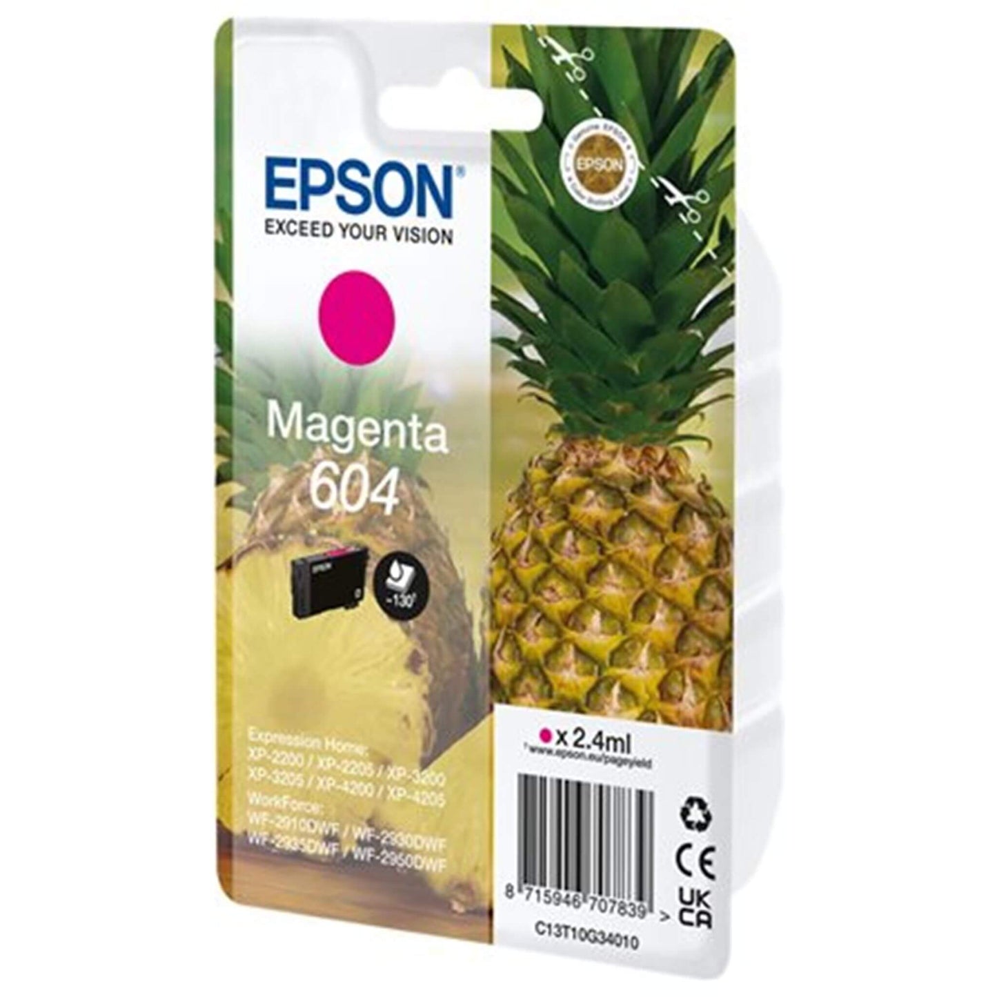 Magenta mustekasetti: Epson C13T10G34010 (604) | Finink.com