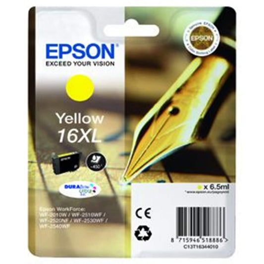 Keltainen mustepatruuna: Epson T1634 (Epson 16XL) | Finink.com