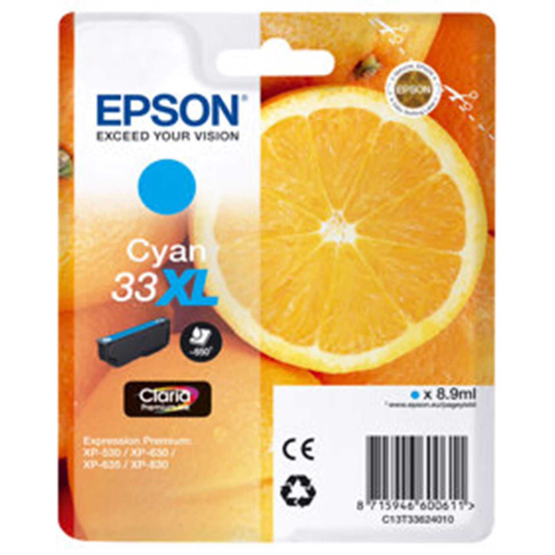Cyan mustepatruuna: Epson T3362 (33XL) | Finink.com